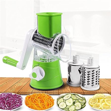 Manual Rotary Cheese Grater . Multifunctional Vegetable Chopper 3 in 1
